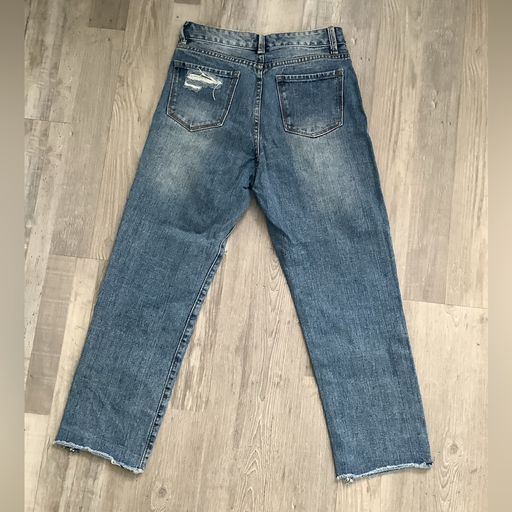 Fashion Nova "As You Please Ripped Straight Leg Jeans - Picture 2 of 9